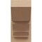 Ekena Millwork 8-in W x 14-in D x 14-in H Balboa Slat Rough Cedar Woodgrain TimberThane Outlooker, Primed Tan OUTUR080X14X14BOA24RCPR - alternate 4